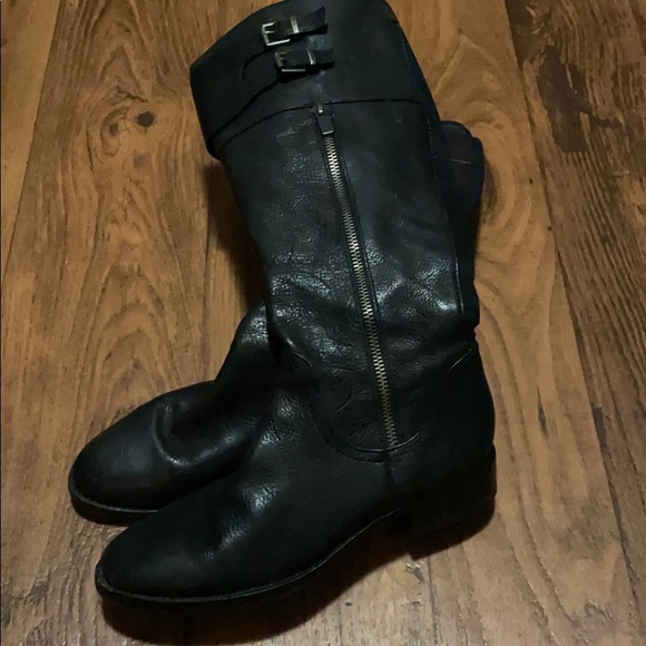 Arturo Chiang Black leather boots - Picture 2 of 11